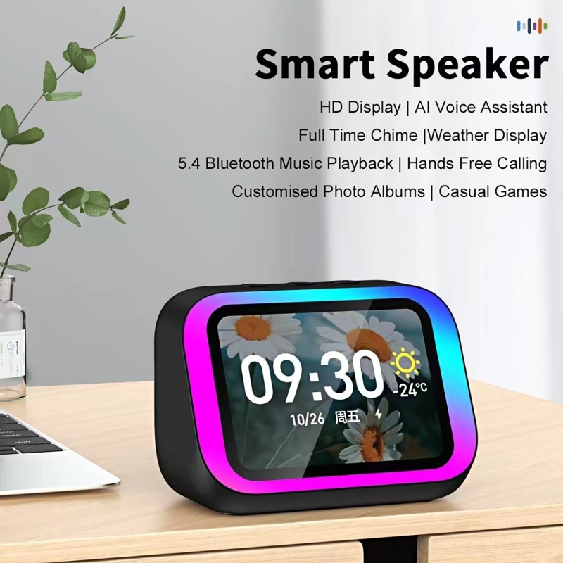 Electronics Home Gadgets - AI 음성 어시스턴트 블루투스 스피커 RGB