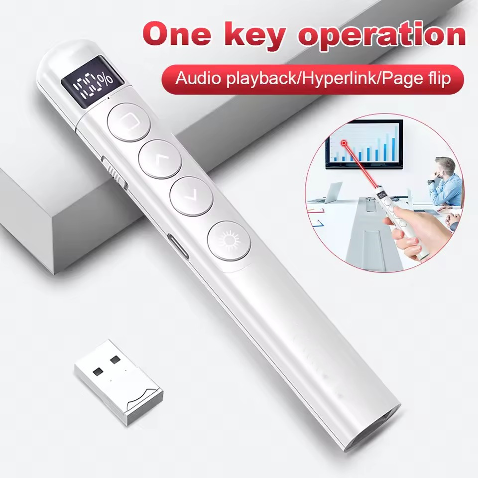 Laser Pointer Presenter - 플립펜 프레젠테이션 클리커 RF 2.4GHz 파워포인트