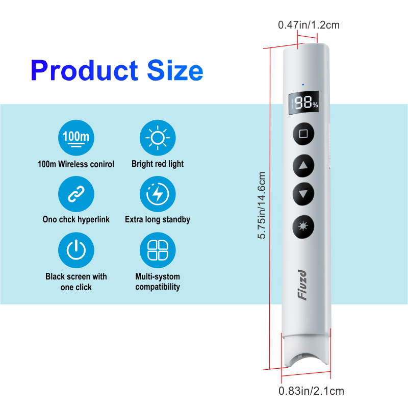 새로운 무선 프레젠터 레이저 페이지 넘김 펜 2.4G  - Laser Pointer Presenter 리뷰 및 가격