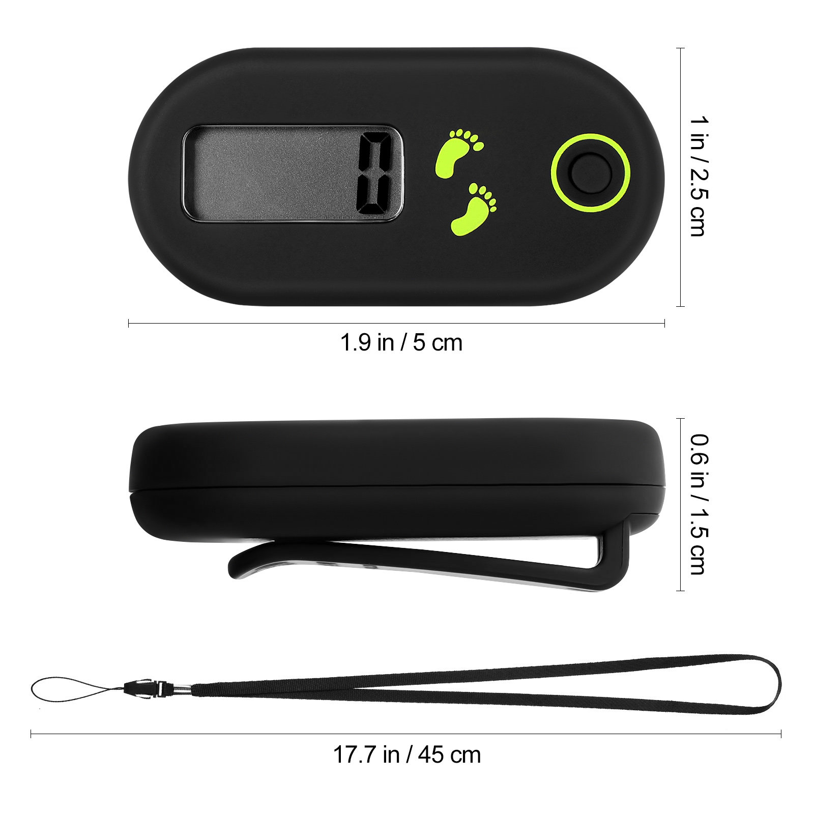 전자식 보수계 휴대용 걸음 수 측정기 미니 걷기용 보수 - Electronics Home Gadgets 리뷰 및 가격