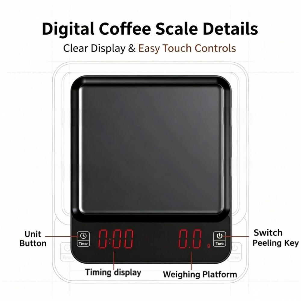 3kg/0.1g 고정밀 디지털 커피 저울, LED 휴대 - Electronics & Gadgets Charging Gocable 8 In 1 Edc 100W Cable 리뷰 및 가격