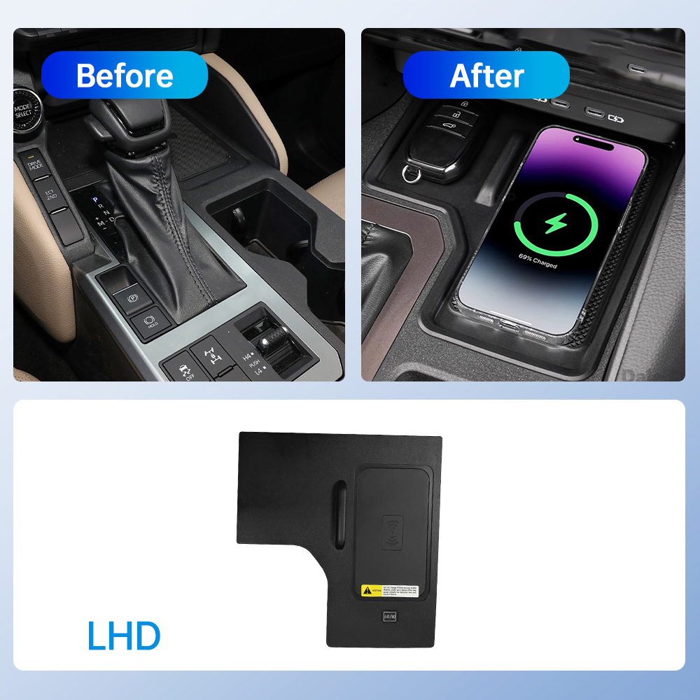 모센도 차량용 무선 충전 패드 플레이트 (토요타 프라도 - Wireless Phone Charger Pad 리뷰 및 가격