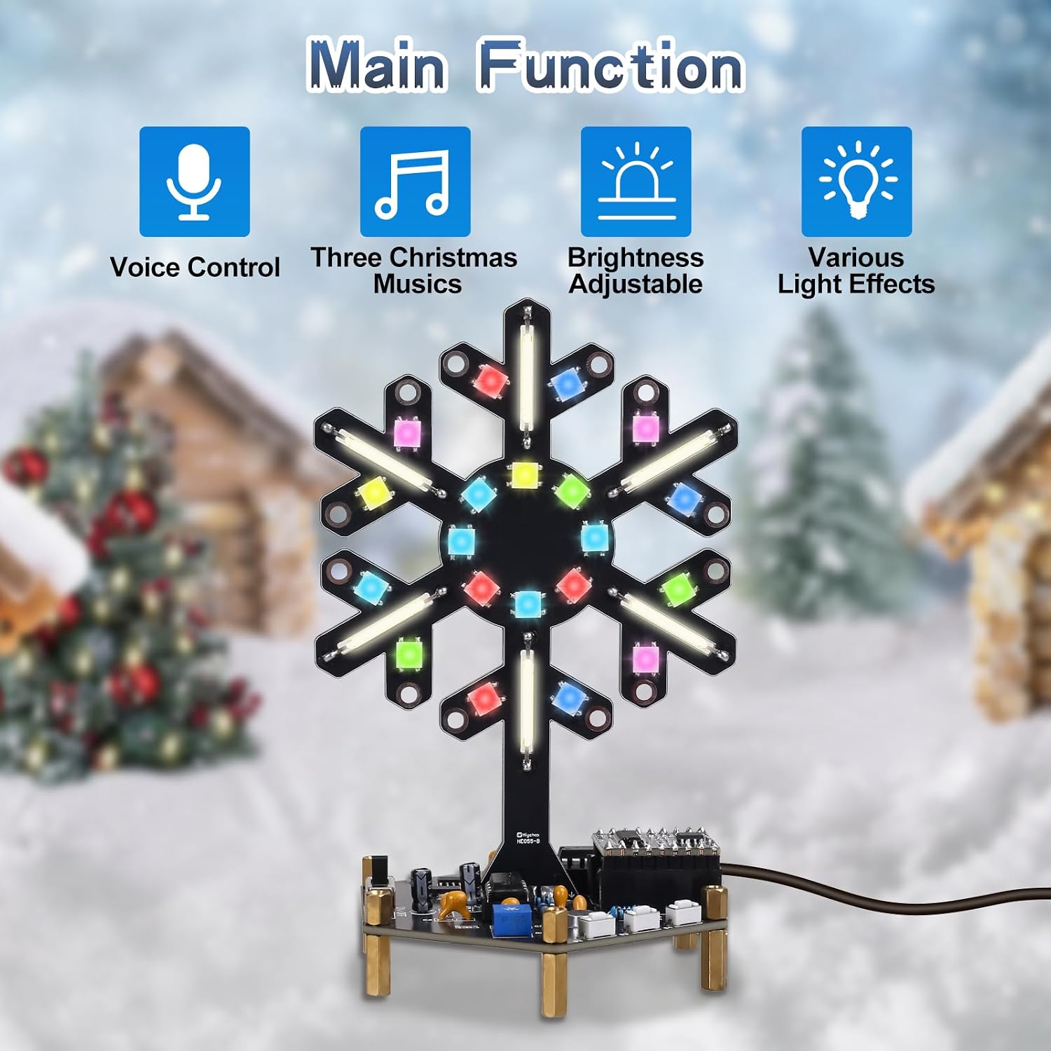 음성 제어 스펙트럼 조명 납땜 연습 키트 DIY LED - Electronics Home Gadgets 리뷰 및 가격