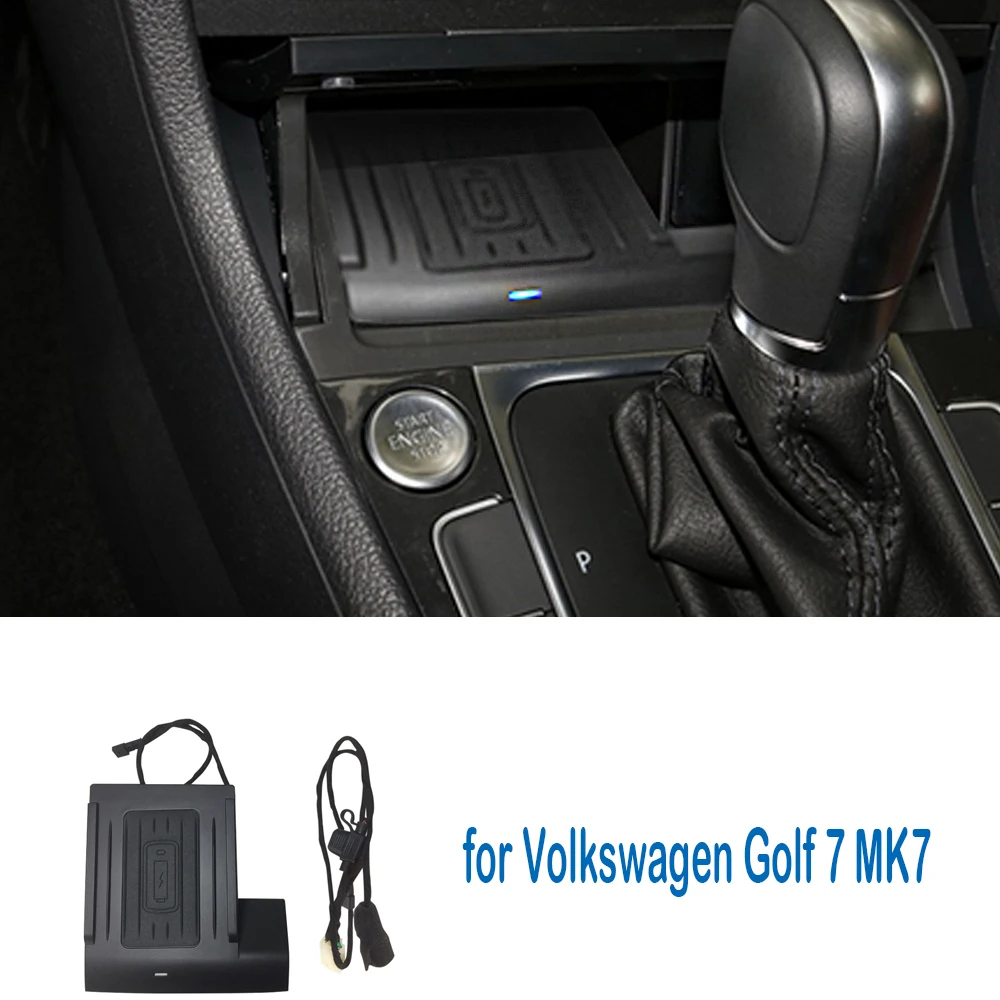 전화 홀더 폭스바겐 골프 7 MK7 2013-2019  - Wireless Phone Charger Pad 리뷰 및 가격